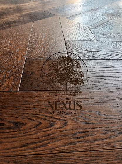 Herringbone Brushed Caramel Engineered Oak 15x 3×120 x600 Wood Flooring (Prime Grade)