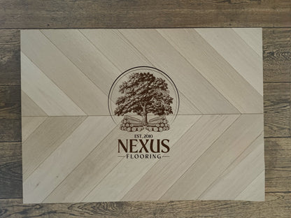 Engineered Oak Chevron 14mm x3mm x90mm x510 Invisible Oiled Lightly Brushed Matt Lac Prime Grade