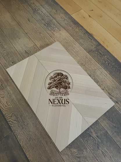Engineered Oak Chevron 14mm x3mm x90mm x510 Invisible Oiled Lightly Brushed Matt Lac Prime Grade