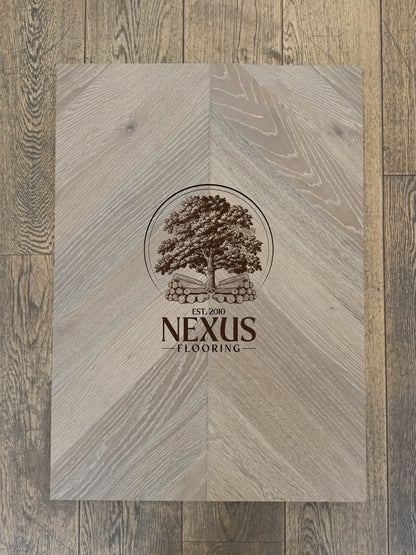 Engineered Chevron 14mm x3mm x 90mm x 510mm Smoked Rock Grey UV Oiled Flooring