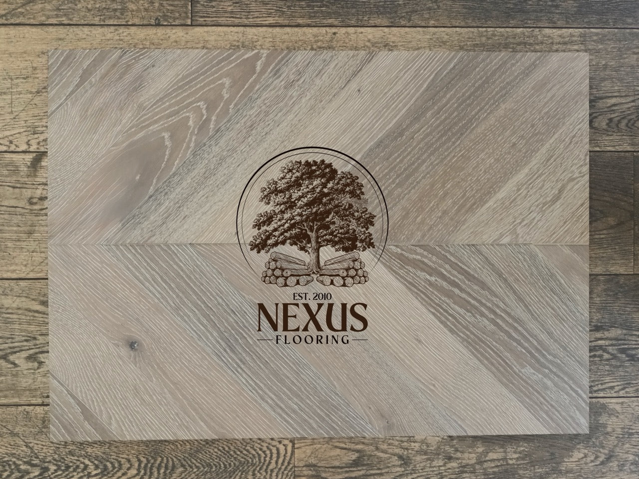 Engineered Chevron 14mm x3mm x 90mm x 510mm Smoked Rock Grey UV Oiled Flooring