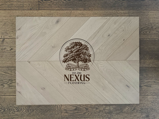 Engineered Oak Chevron 14mm x3mm x90mm x510 Invisible Oiled Lightly Brushed Matt Lac ABC Grade