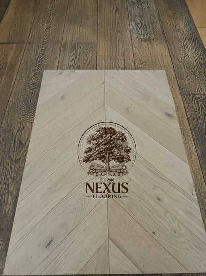 Engineered Oak Chevron 14mm x3mm x90mm x510 Invisible Oiled Lightly Brushed Matt Lac ABC Grade
