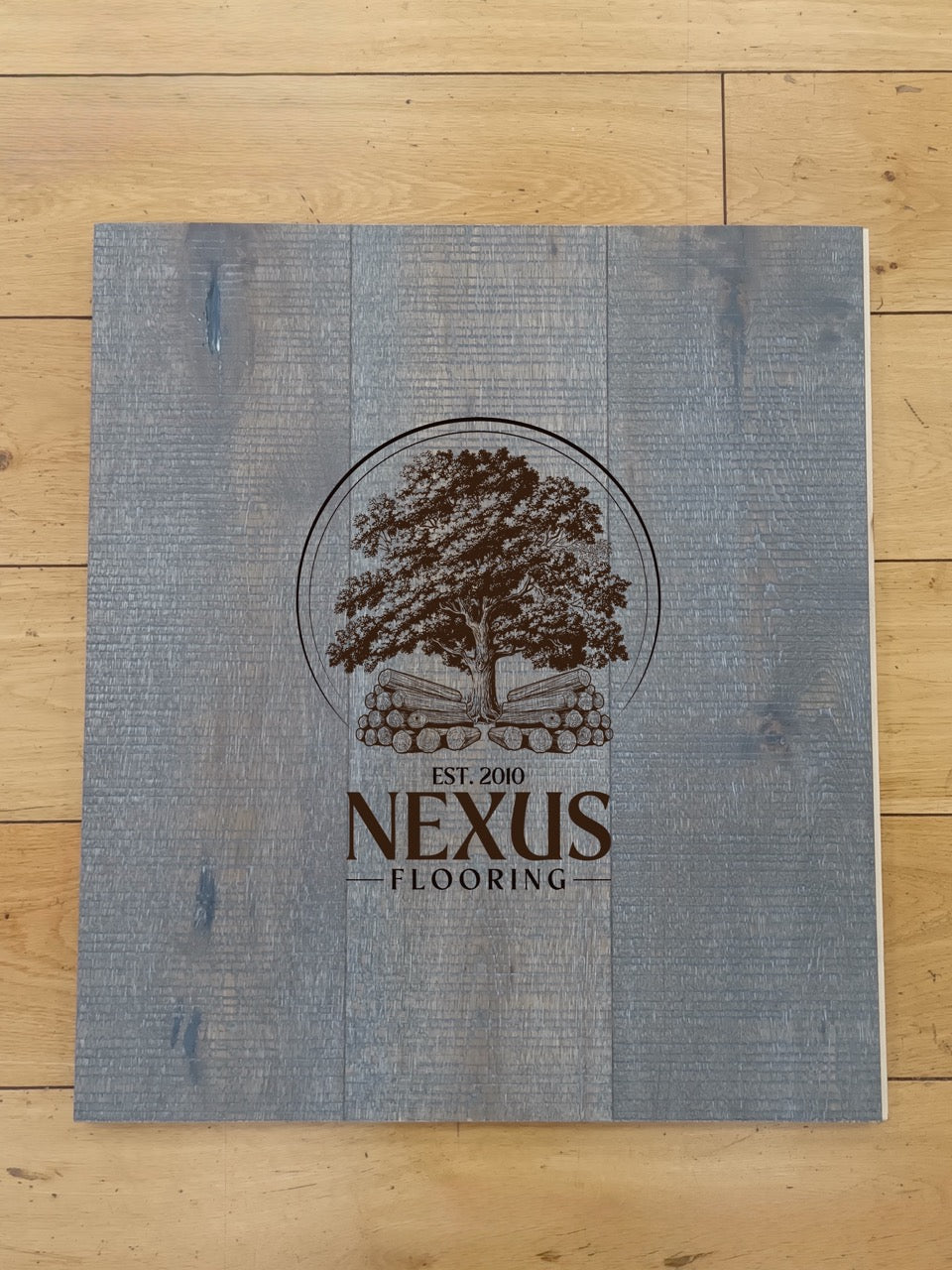 15mm x 4mm x 190mm Copper Band Saw Mark Brushed UV Oiled Multiply Engineered Oak Wood Flooring