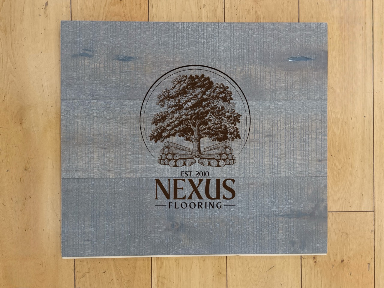 15mm x 4mm x 190mm Copper Band Saw Mark Brushed UV Oiled Multiply Engineered Oak Wood Flooring