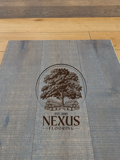 15mm x 4mm x 190mm Copper Band Saw Mark Brushed UV Oiled Multiply Engineered Oak Wood Flooring