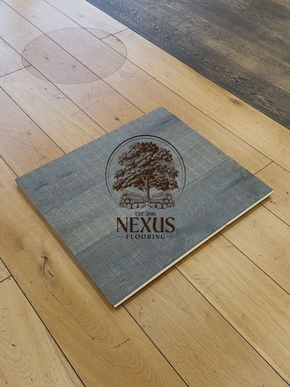 15mm x 4mm x 190mm Copper Band Saw Mark Brushed UV Oiled Multiply Engineered Oak Wood Flooring