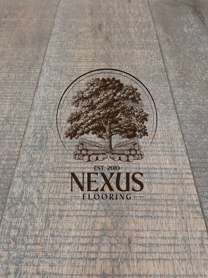 15mm x 4mm x 190mm Copper Band Saw Mark Brushed UV Oiled Multiply Engineered Oak Wood Flooring