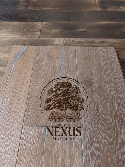 15mm x 4mm x 220mm Distressed Brown Bracken Engineered Oak Wood Flooring
