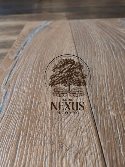 15mm x 4mm x 220mm Distressed Brown Bracken Engineered Oak Wood Flooring
