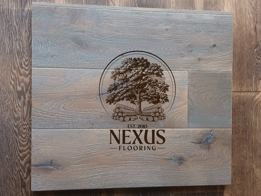 20mm x 6mm x 190mm Distressed Grey Engineered Oak Wood Flooring