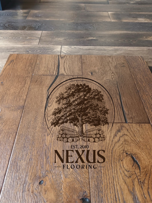 14mm x 3mm x 190mm Distressed Light Engineered Oak Wood Flooring
