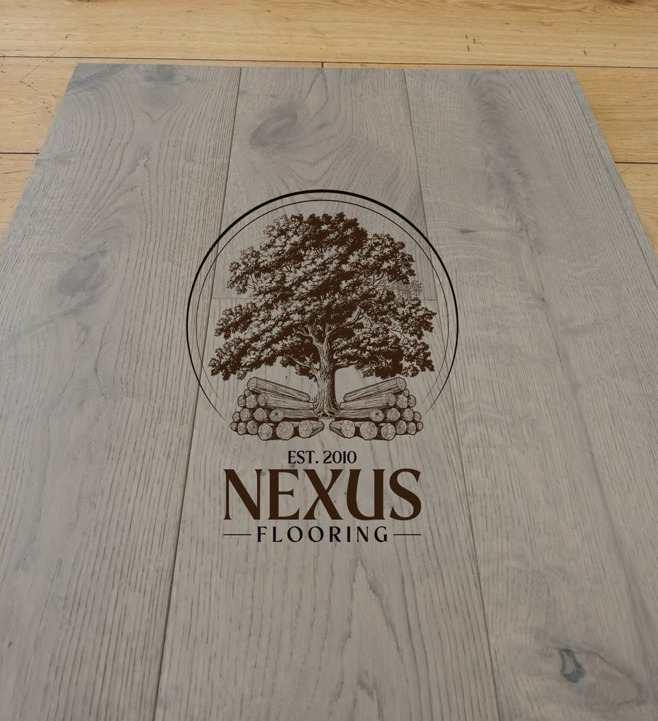 14mm x 3mm x 190mm Dove Grey Engineered Oak Wood Flooring