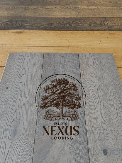 15mm x 4mm x 190mm Galaxy Grey Bark Engineered Oak Wood Flooring