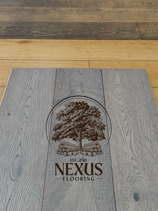 15mm x 4mm x 190mm Galaxy Grey Bark Engineered Oak Wood Flooring