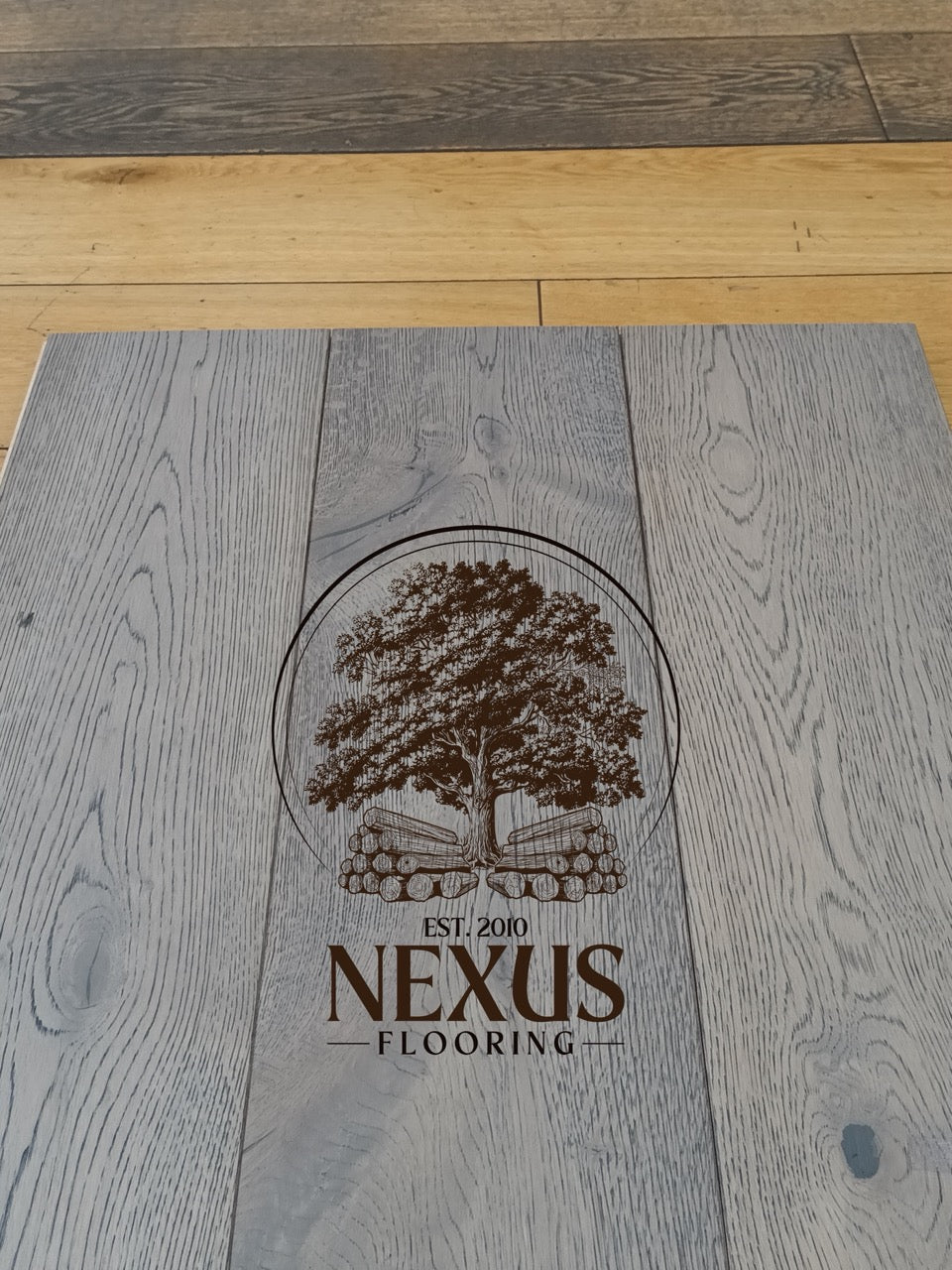 15mm x 4mm x 190mm Galaxy Grey Bark Engineered Oak Wood Flooring