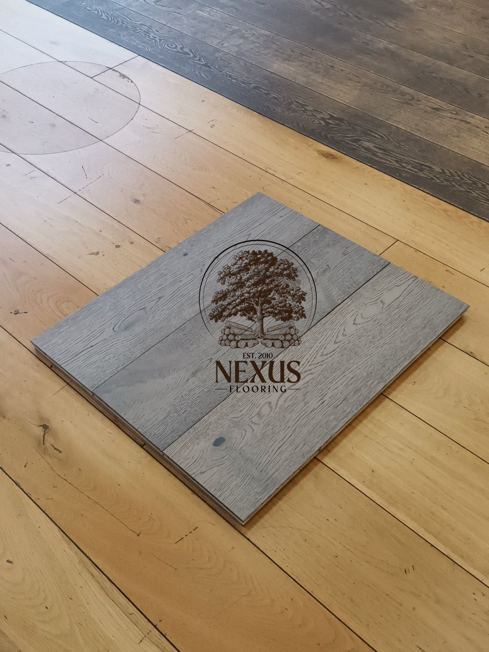 15mm x 4mm x 190mm Galaxy Grey Bark Engineered Oak Wood Flooring