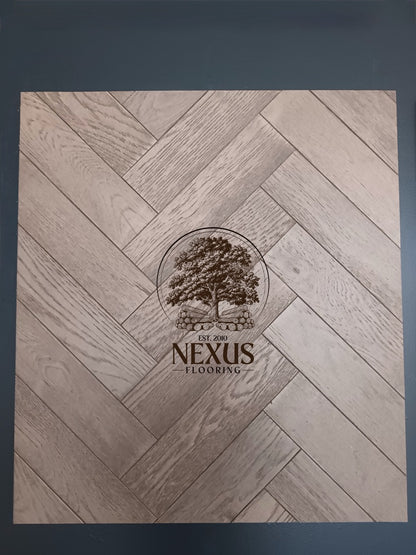 Engineered Herringbone 18mm x4mm x80mmx300mm, Hanwell Grey (Brushed Matt Lac)