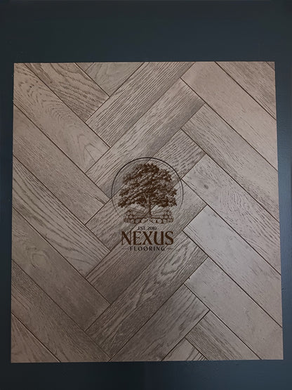 Engineered Herringbone 18mm x4mm x80mmx300mm, Hanwell Grey (Brushed Matt Lac)