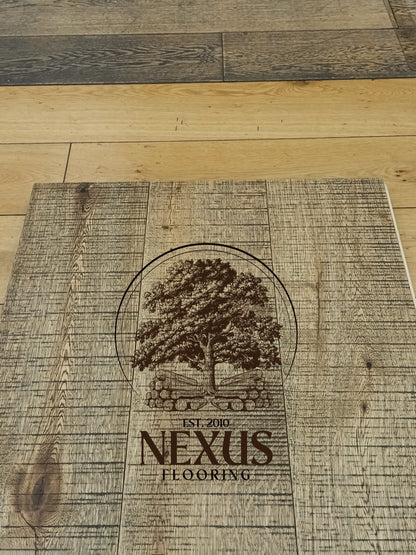 15mm x 4mm x 190mm Honey Band Saw Mark Brushed UV Oiled 3 ply Engineered Oak Wood Flooring