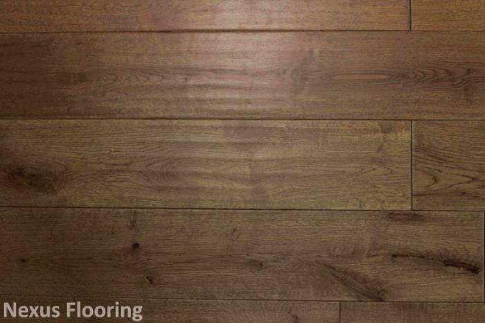 18mm x 125mm Rondo Hand Scraped Tobacco/Light Golden Solid Oak Wood Flooring