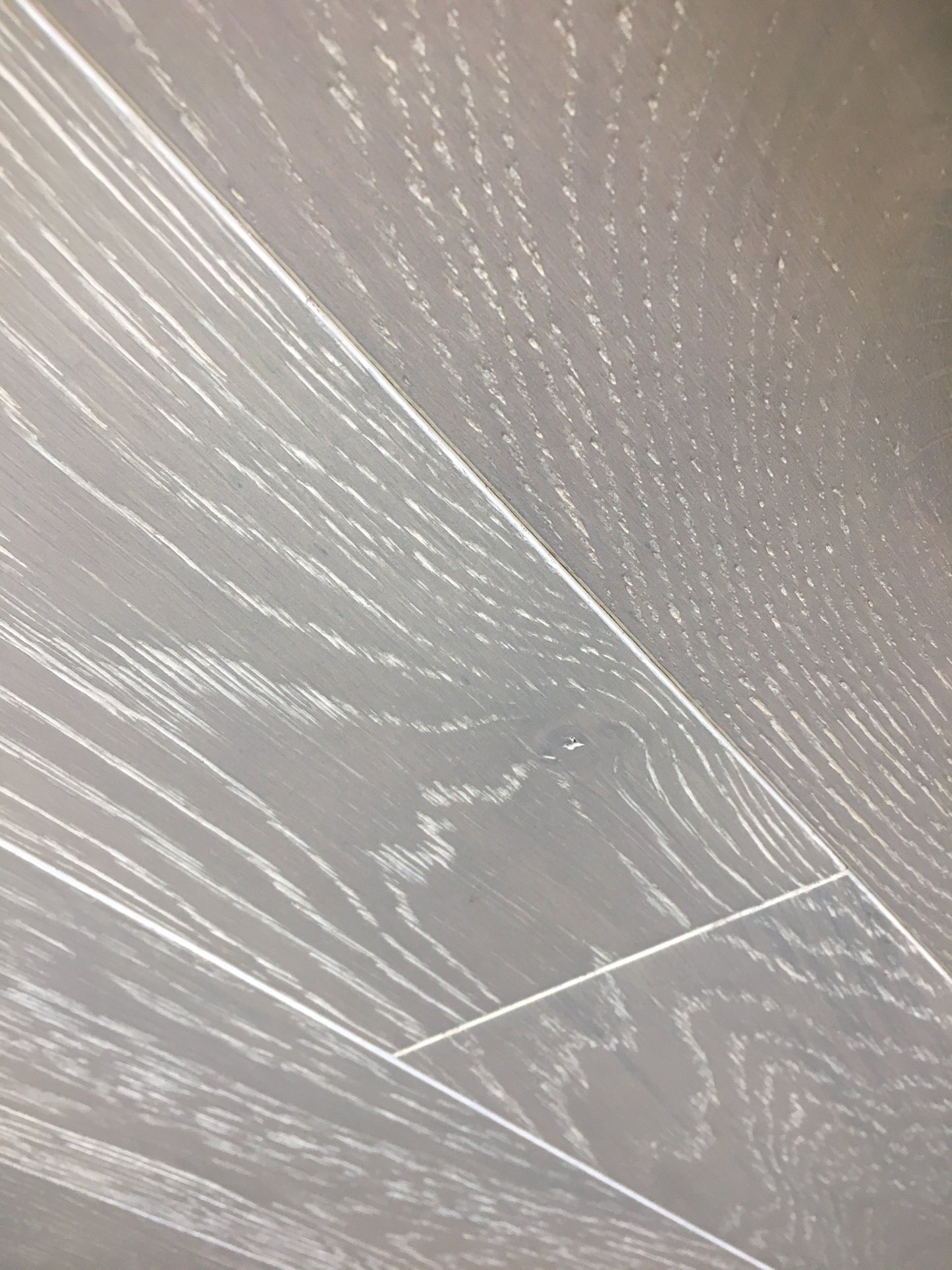 Engineered 13mmx 3mm x125mm  Pebble Grey Brushed Lacquered Oak