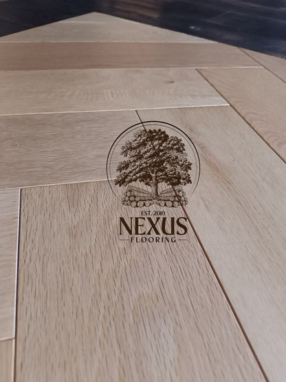 UV Oiled Herringbone Engineered Oak 14 x 3 x 150 x 600 Wood Flooring