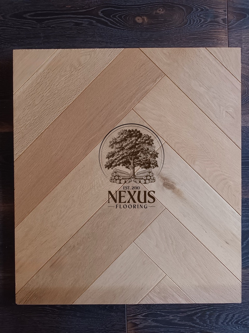 Lacquered Herringbone Engineered Oak 18 x 4 x 90x 400 Wood Flooring