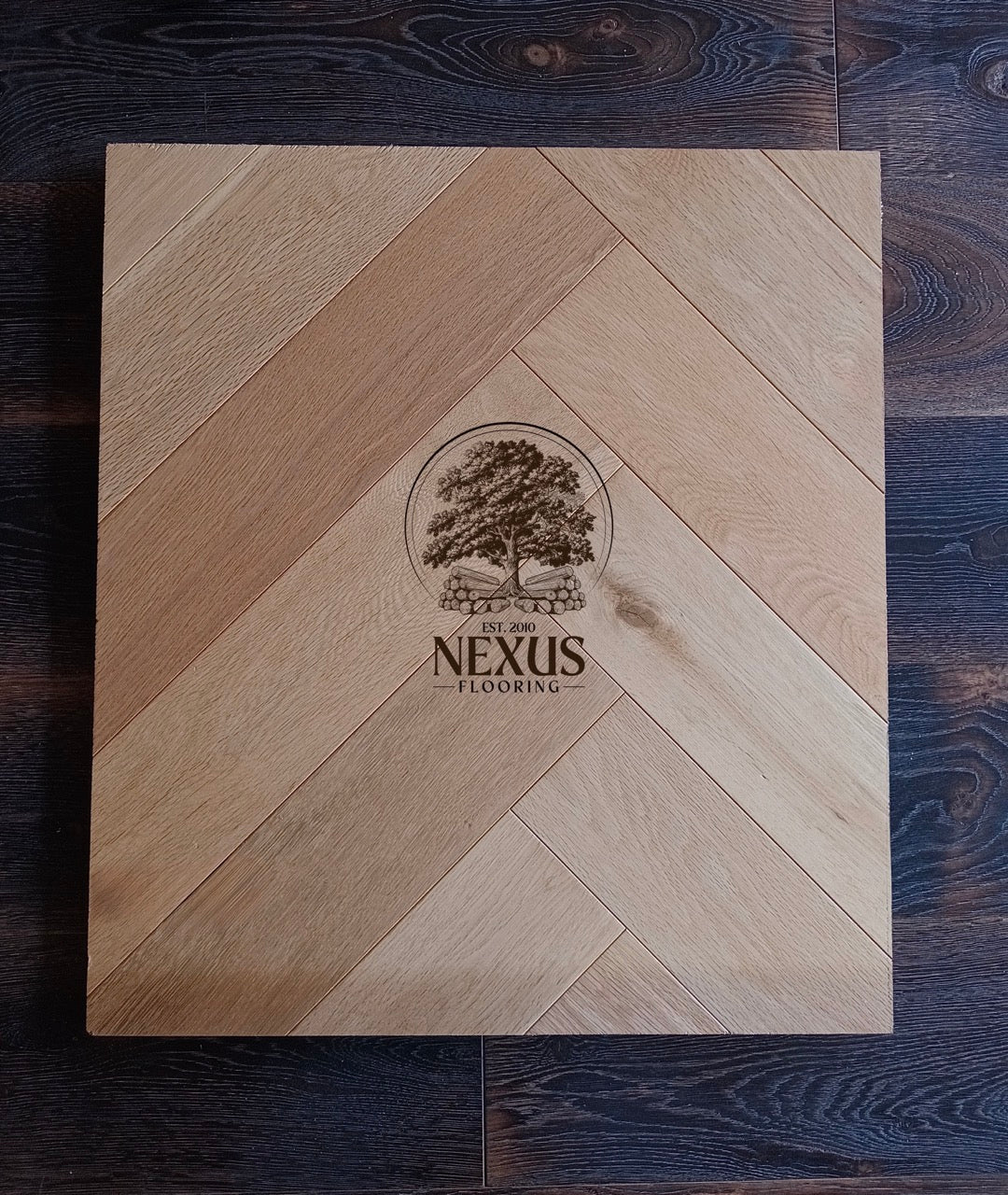 Lacquered Herringbone Engineered Oak 18 x 4 x 90x 400 Wood Flooring