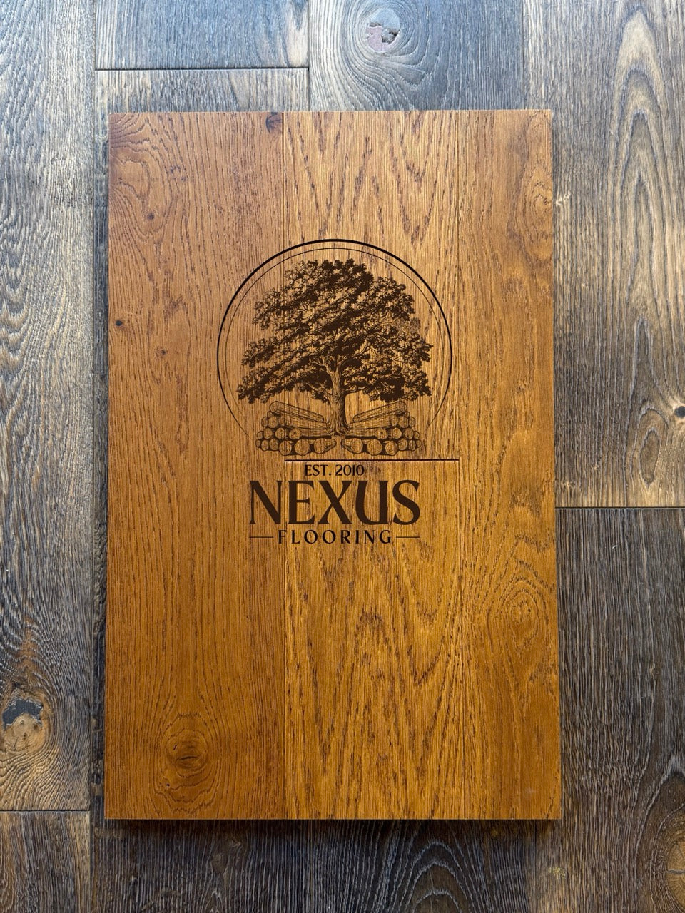 Engineered 14mm x3mm x150 Smoky Brushed Caramel Oak
