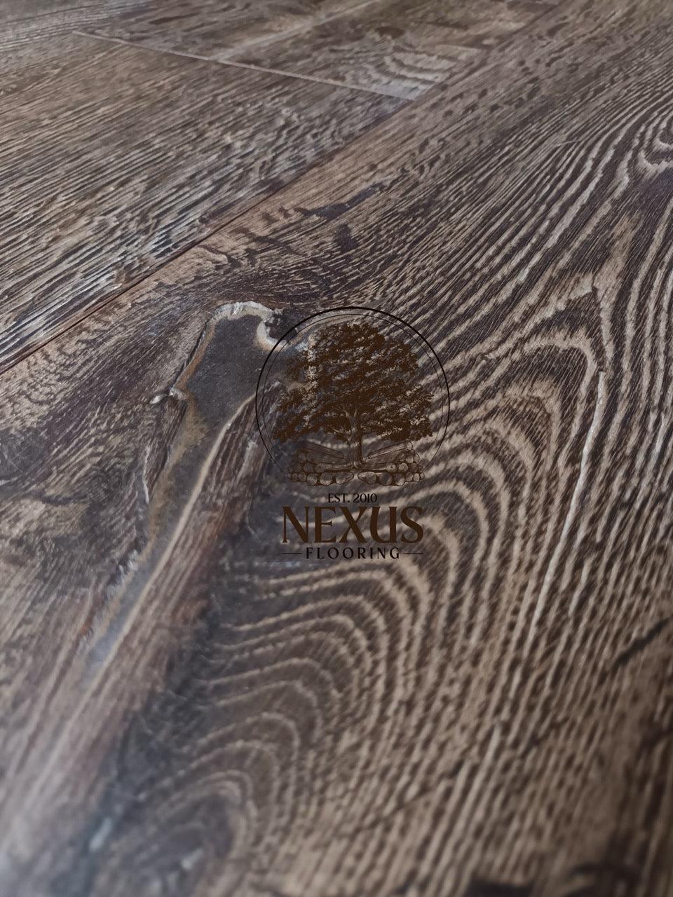 Engineered 15mmx4mm x 220mm  Distressed Grey Hard Wax Oiled Nexus Flooring