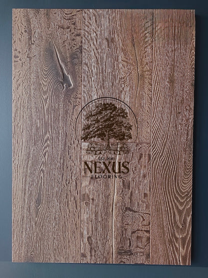 Engineered 15mmx4mm x 220mm  Distressed Grey Hard Wax Oiled Nexus Flooring
