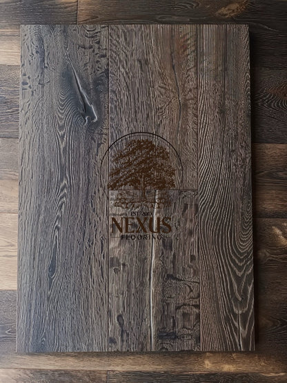Engineered 15mmx4mm x 220mm  Distressed Grey Hard Wax Oiled Nexus Flooring