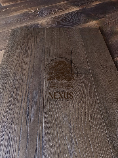 Engineered 15mm x4mm x 220mmm Dark Distressed Oak Flooring