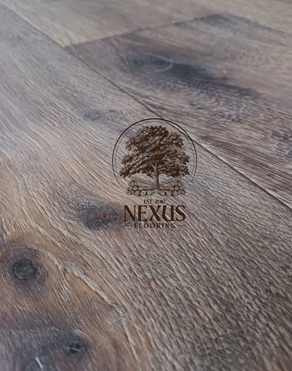 Engineered 15mm 4mm  x 220mm Distressed Smoked White Oak