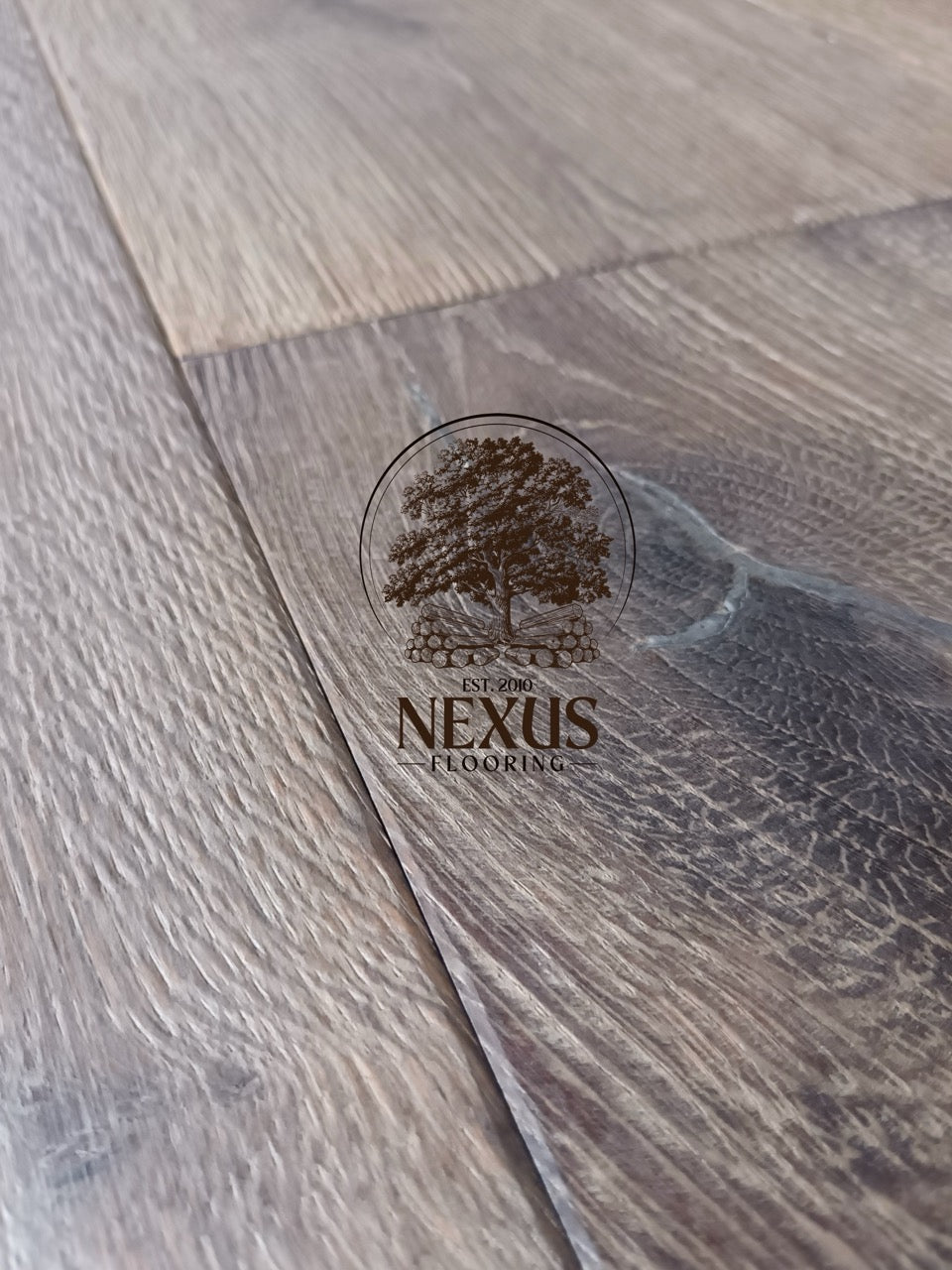 Engineered 15mm 4mm  x 220mm Distressed Smoked White Oak