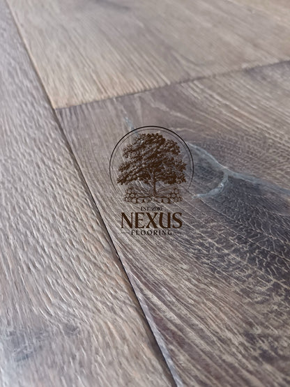 Engineered 15mm 4mm  x 220mm Distressed Smoked White Oak