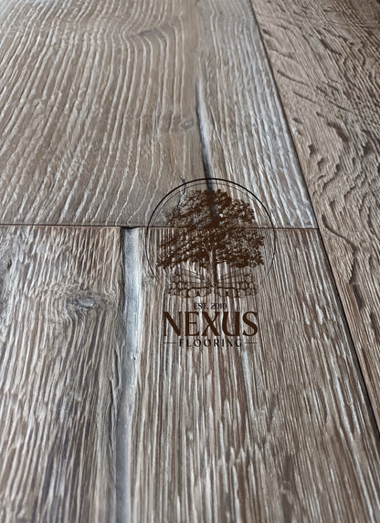 Engineered 15mm x4mm x 220mm Distressed White Hard Wax Oiled Oak