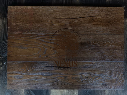 Engineered 14mm x3mm x 190 Distressed Antique Brown Oak