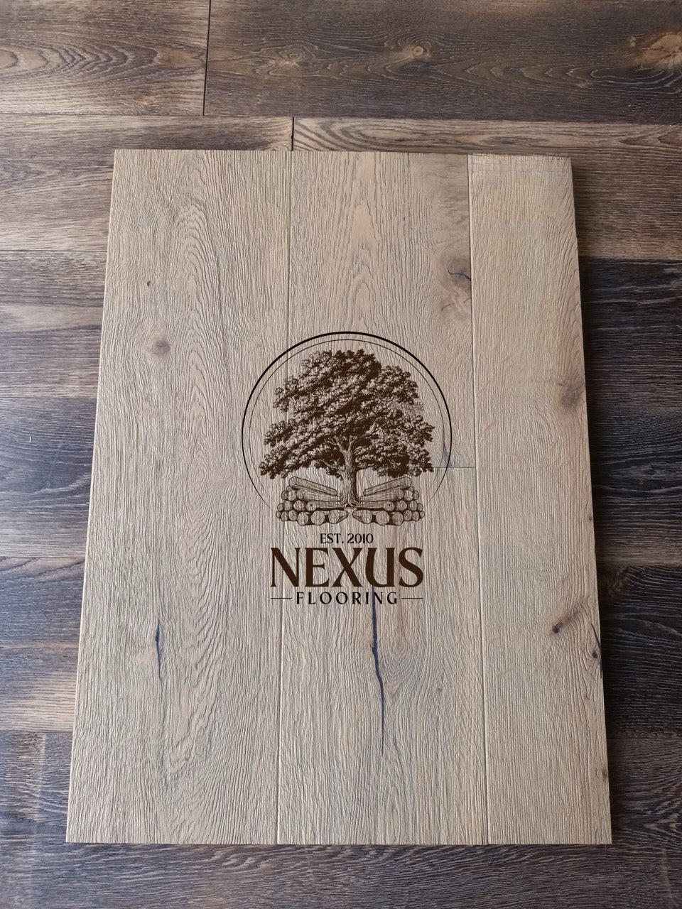 Engineered 15mm x4mm x 220 Distressed Light Grey Oak Flooring