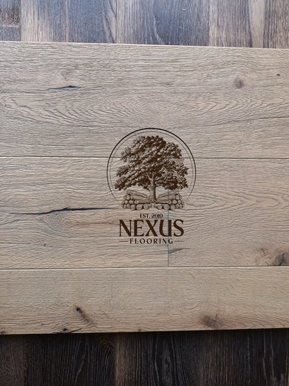 Engineered 15mm x4mm x 220 Distressed Light Grey Oak Flooring