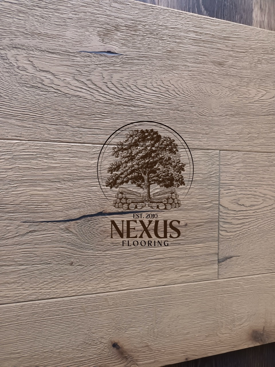 Engineered 15mm x4mm x 220 Distressed Light Grey Oak Flooring