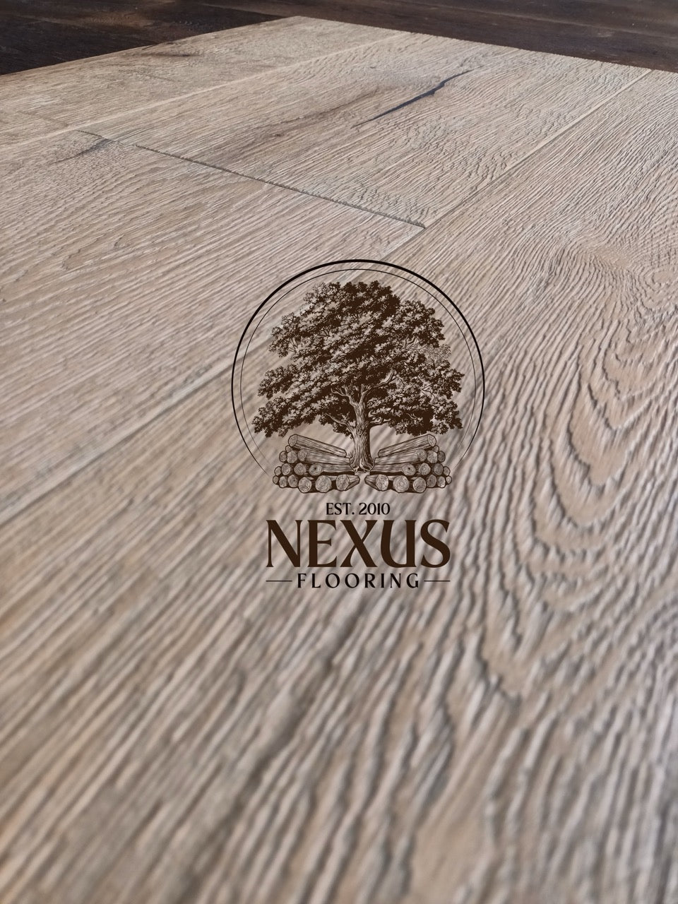 Engineered 15mm x4mm x 220 Distressed Light Grey Oak Flooring