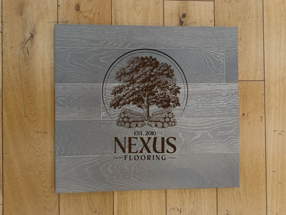 Engineered 13mmx 3mm x125mm  Pebble Grey Brushed Lacquered Oak