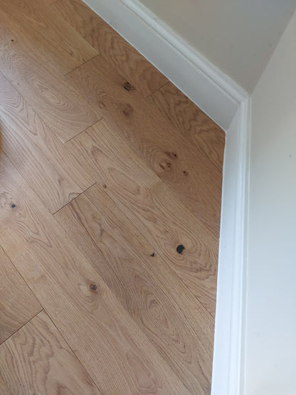 14mm x 3mm x 150mm Brushed Oiled Engineered Oak Wood Flooring