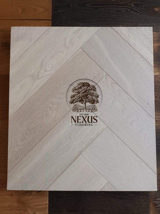 Slate Grey Click Herringbone Engineered Oak 14 x 3 x 150x 600 Wood Flooring