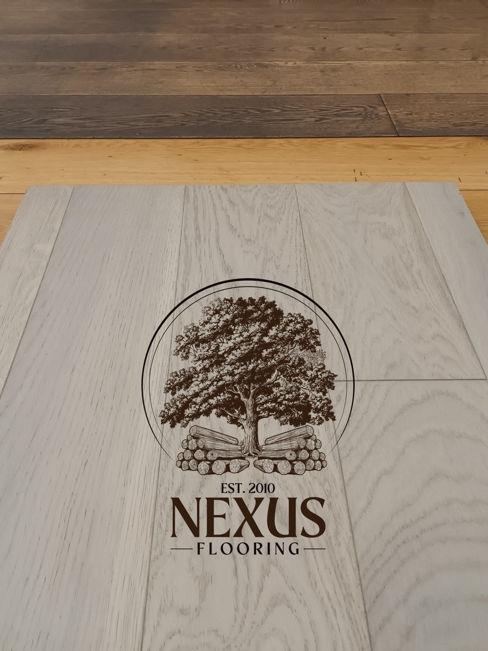 14mm x 3mm x 190mm Engineered Slate Grey Oak Wood Flooring