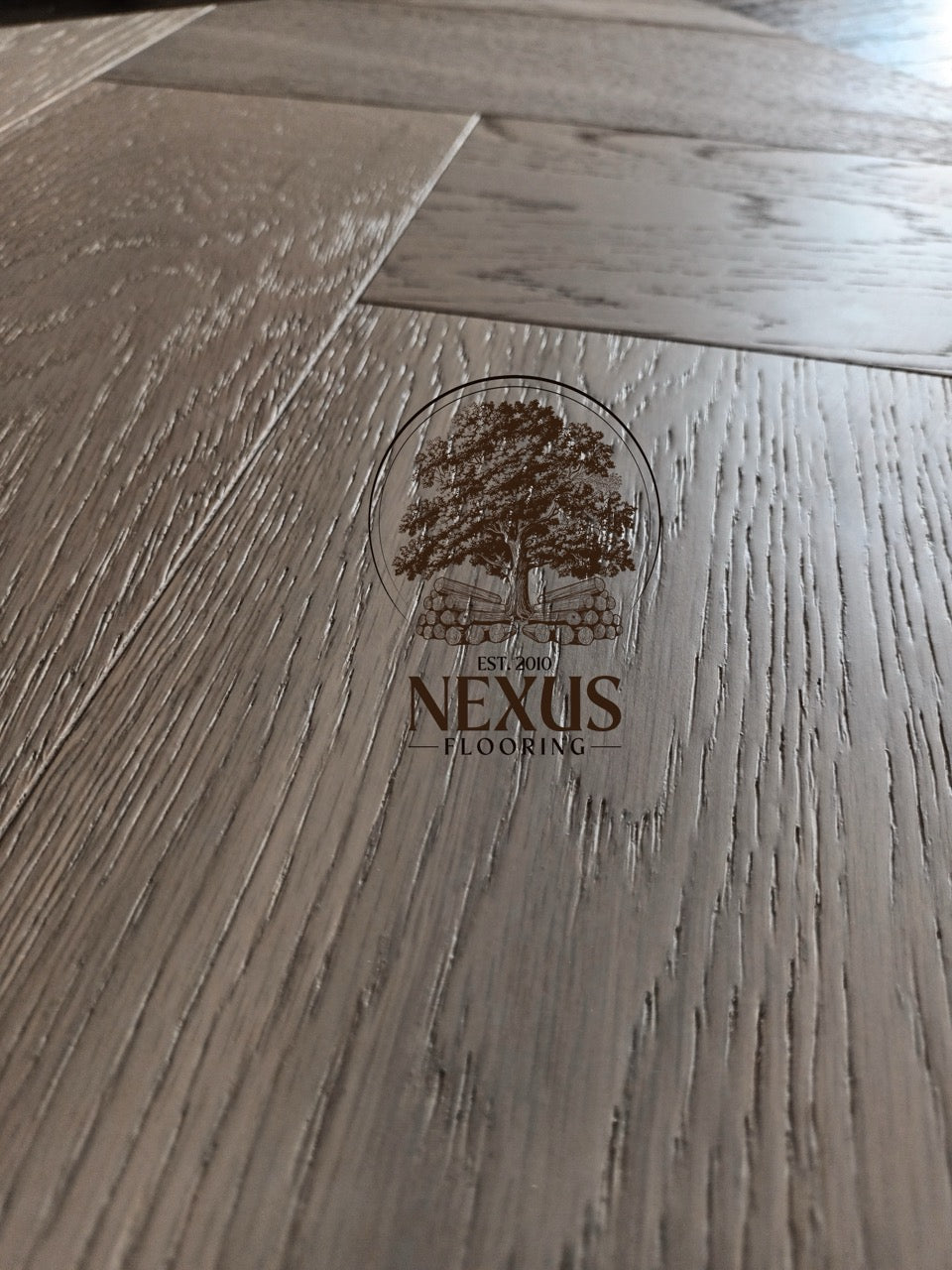 Slate Grey Click Herringbone Engineered Oak 14 x 3 x 150x 600 Wood Flooring