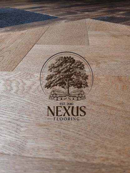 Smoked Brushed Oiled Parquet Click Engineered Oak 14mm x 3mm x 150mm  x 600mm Wood Flooring