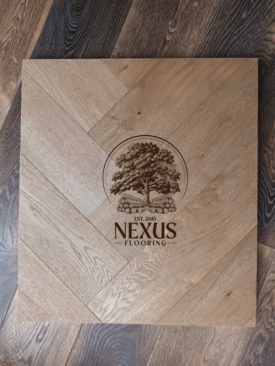 Smoked Brushed Oiled Parquet Click Engineered Oak 14mm x 3mm x 150mm  x 600mm Wood Flooring